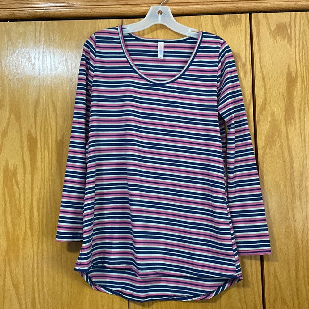 Lularoe long sleeve striped shirt